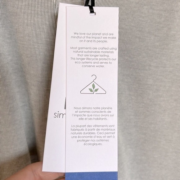 NWT Simpli Zen sleeveless Cotton Dress - Picture 7 of 8